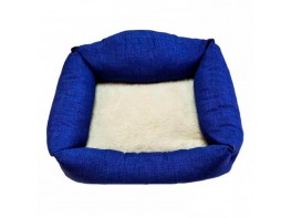 Imagen del producto Siesta cama azul cojin borreguito 70 cm
