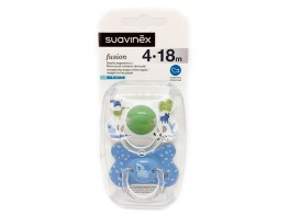 Imagen del producto Suavinex Chupete anatómico fusión silicona 4-18M 2u